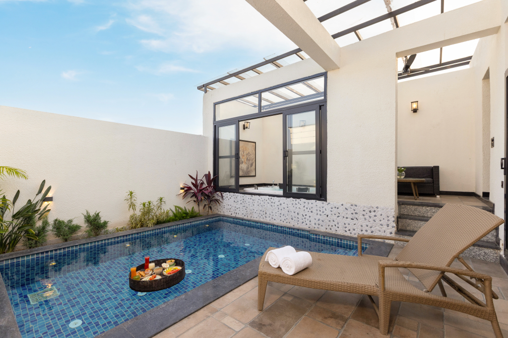 The Golden Tusk Water Hole private pool villa Jim Corbett